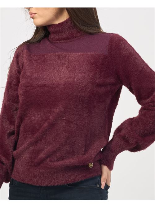 Yes Zee Women's Mohair Effect Turtleneck Sweater YES ZEE | M076-IS000522